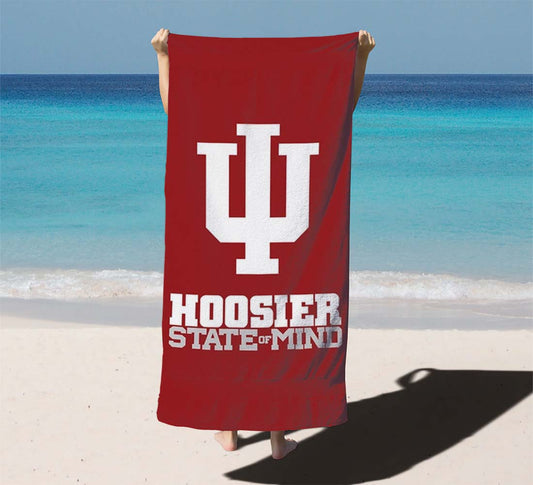 Hoosier State Of Mind Indiana 2 Beach Towels
