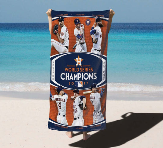 Houston Astros 2017 World Series Champions Beach Towels