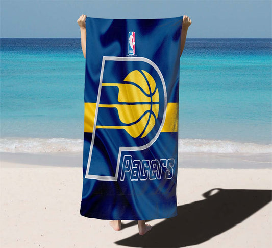 Indiana Pacers Basketball Club Logo Beach Towels
