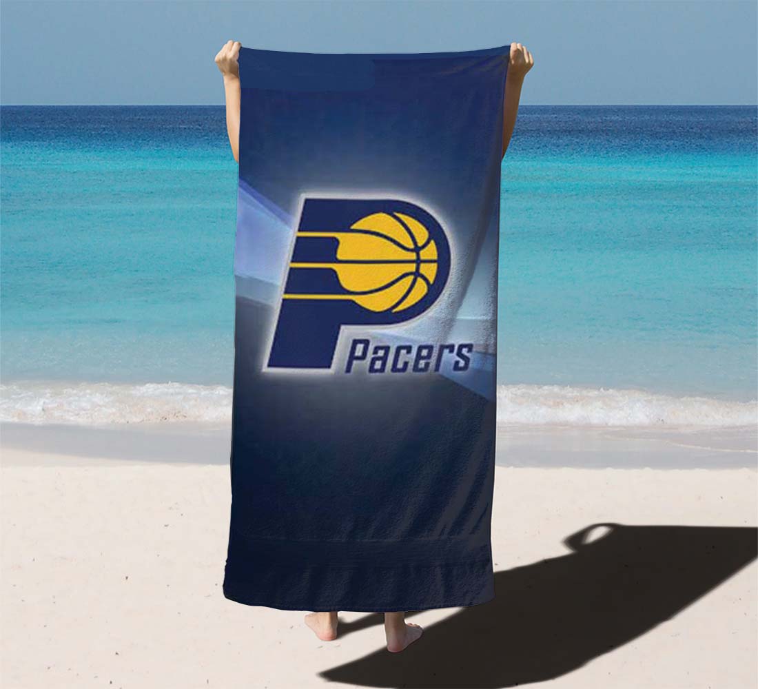 Indy Pacers Logo Texture Beach Towels