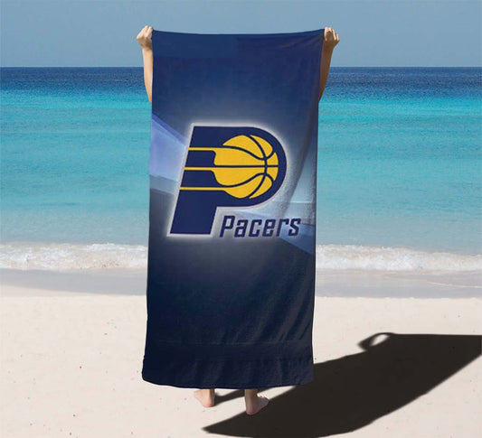 Indy Pacers Logo Texture Beach Towels