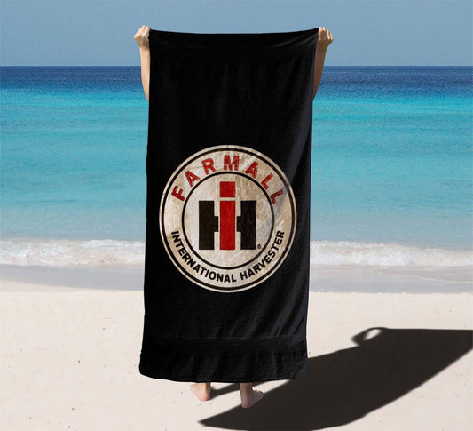International Harverster Farmall Beach Towels