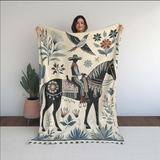 Horse Thief Mesa Soft Micro Fleece Blanket