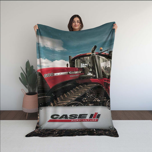 Ih International Harvester Tractor Soft Micro Fleece Blanket