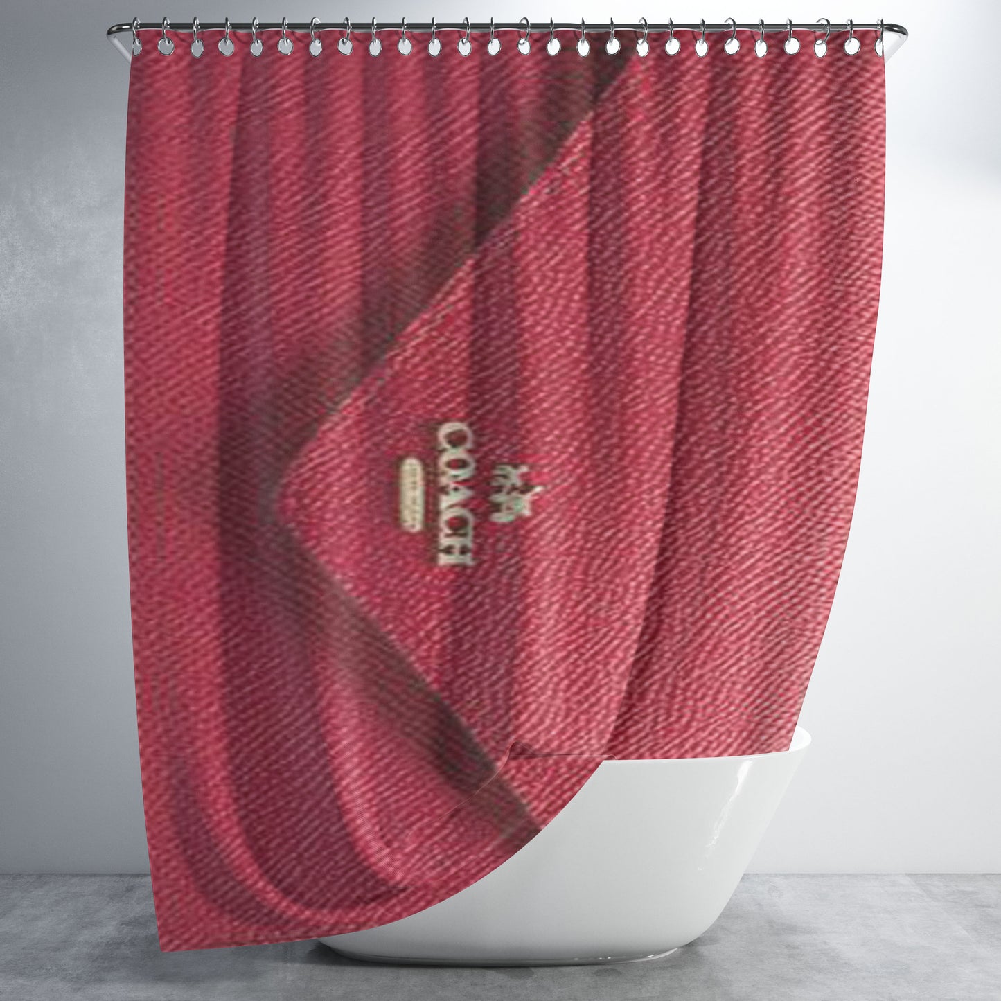 Coach Soft Wallet Bathroom Shower Curtain Fabric Waterproof | 66 X 72 Inch