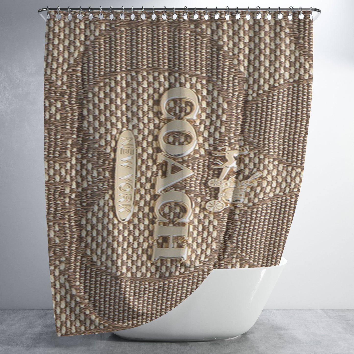 Coach Wallet 2 Bathroom Shower Curtain Fabric Waterproof | 66 X 72 Inch