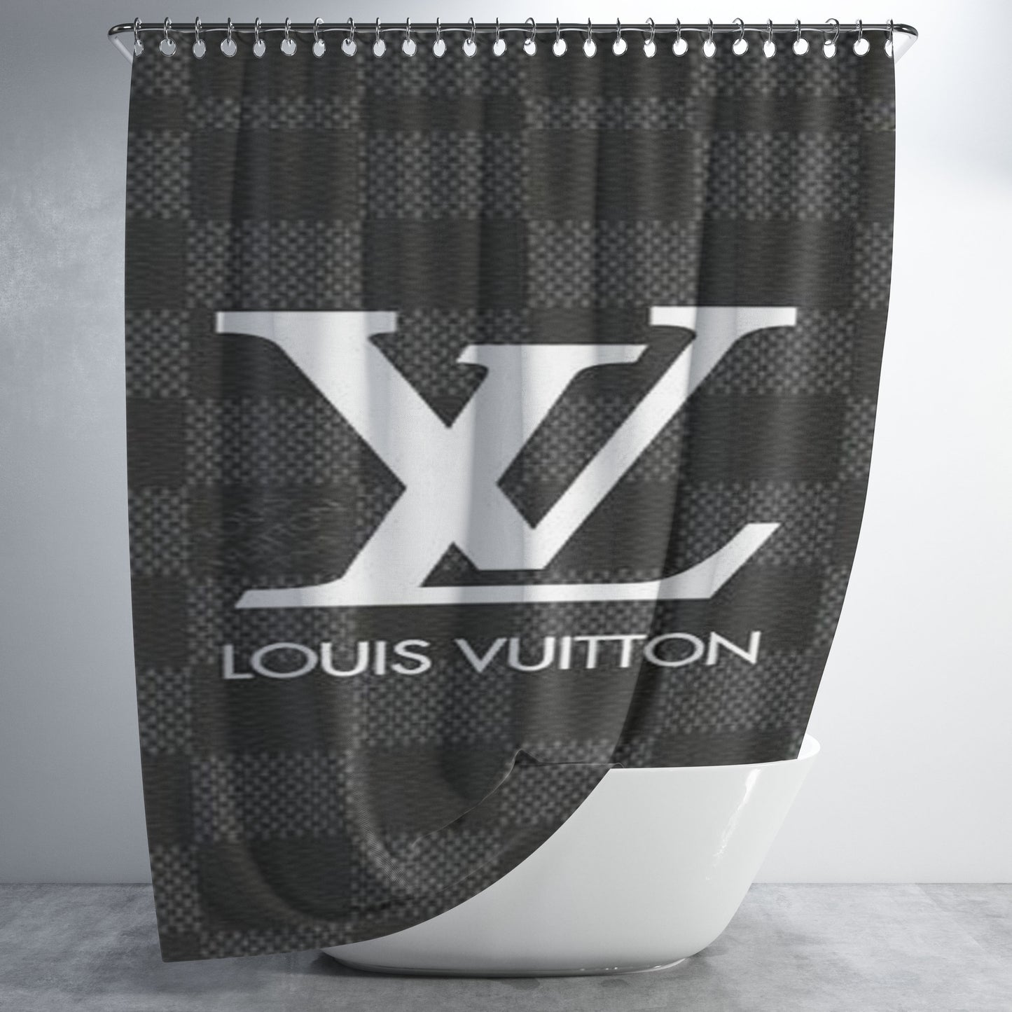 Louis Vuitton & Me Bathroom Shower Curtain Fabric Waterproof | 66 X 72 Inch