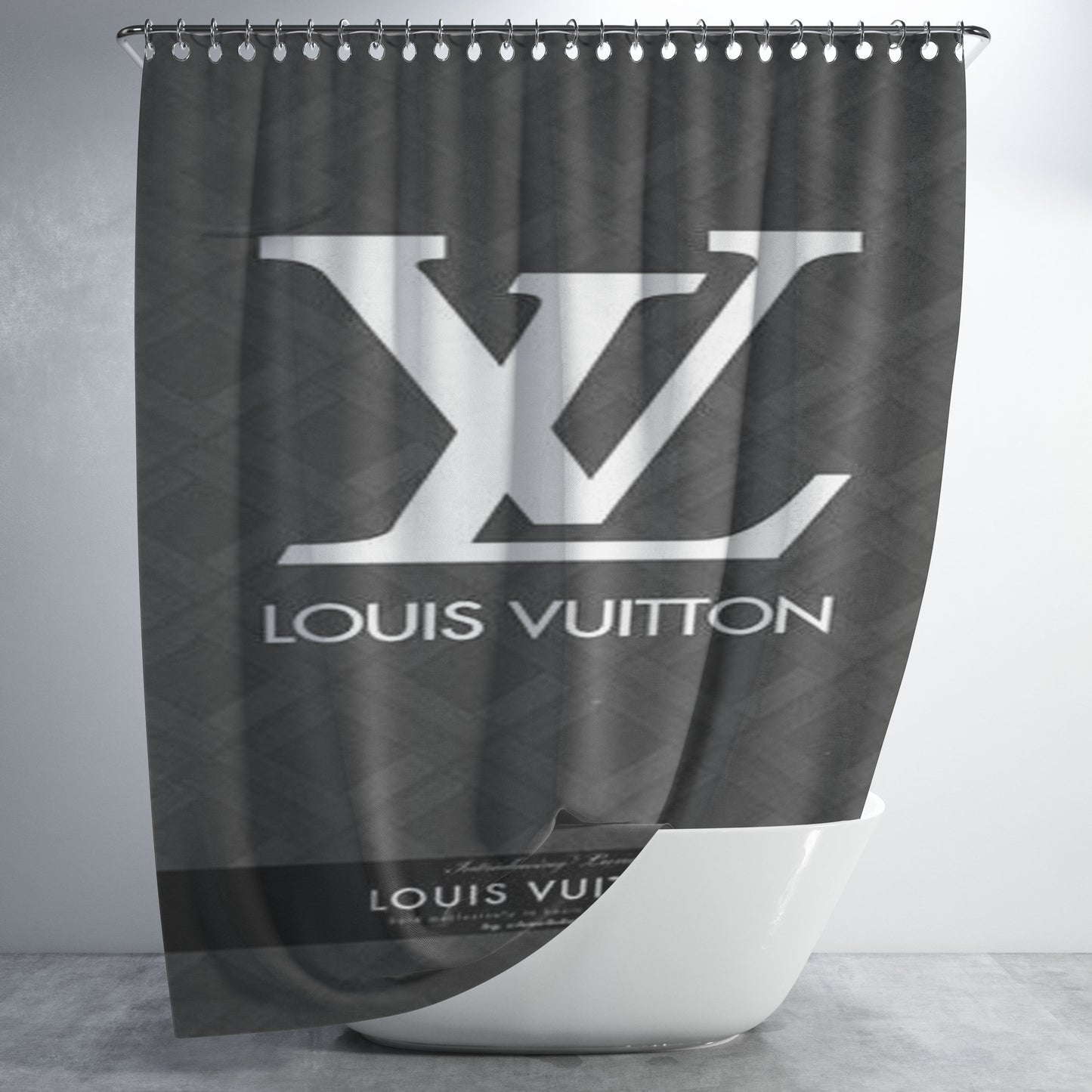 Louis Vuitton W4791 Bathroom Shower Curtain Fabric Waterproof | 66 X 72 Inch