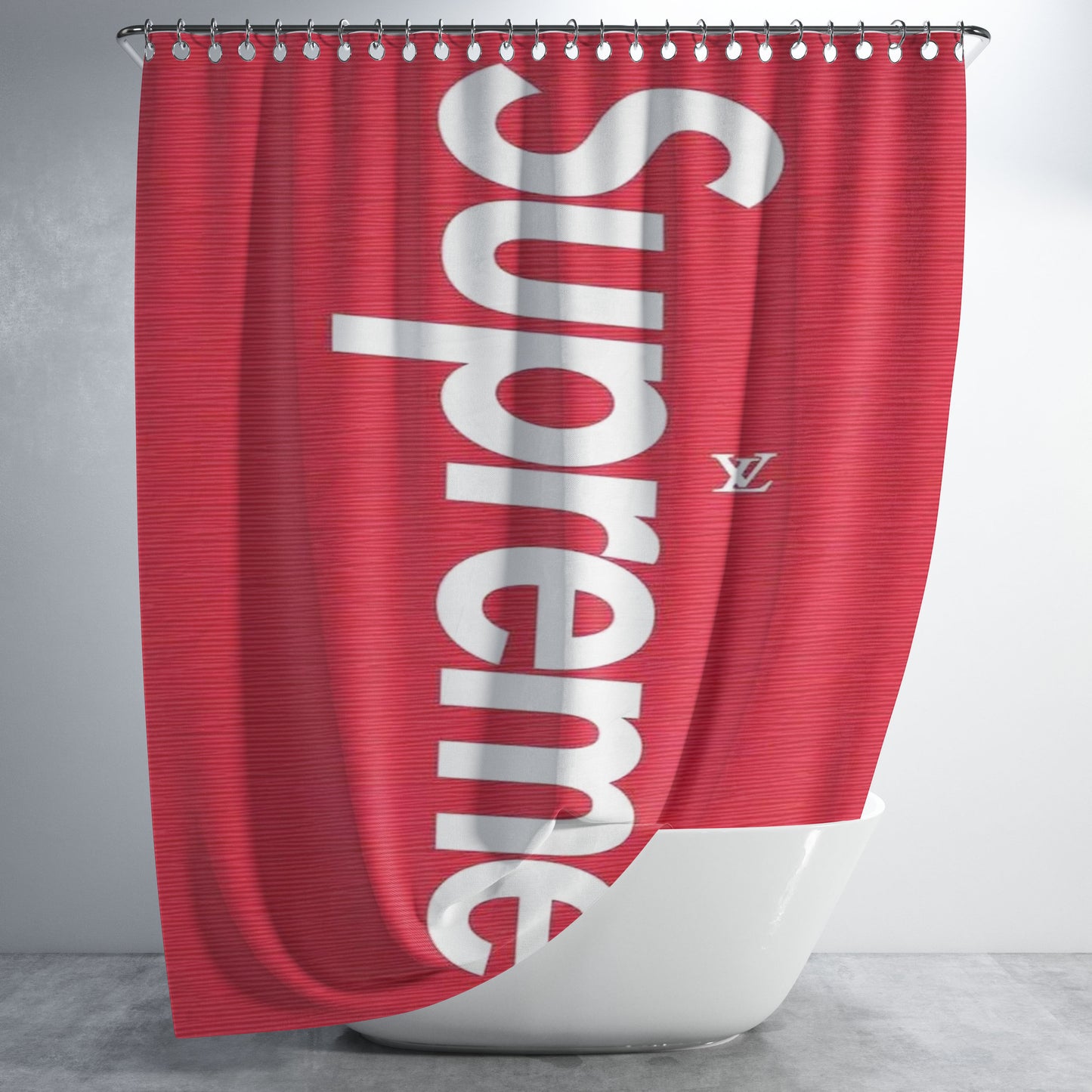 Supreme Louis Vuitton 4 Bathroom Shower Curtain Fabric Waterproof | 66 X 72 Inch