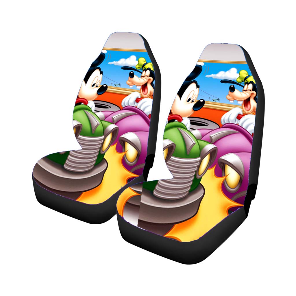 Mickey Mouse In Amusement Park Car Seat Covers