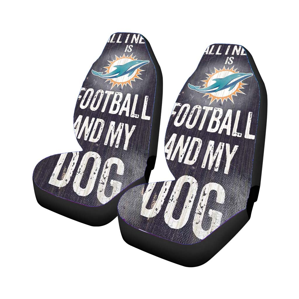 All I Need Is Miami Dolphins Football Car Seat Covers
