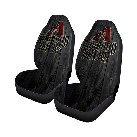 Arizona Diamondbacks Mlb Logo Dark Wood Wallpaper Car Seat Covers