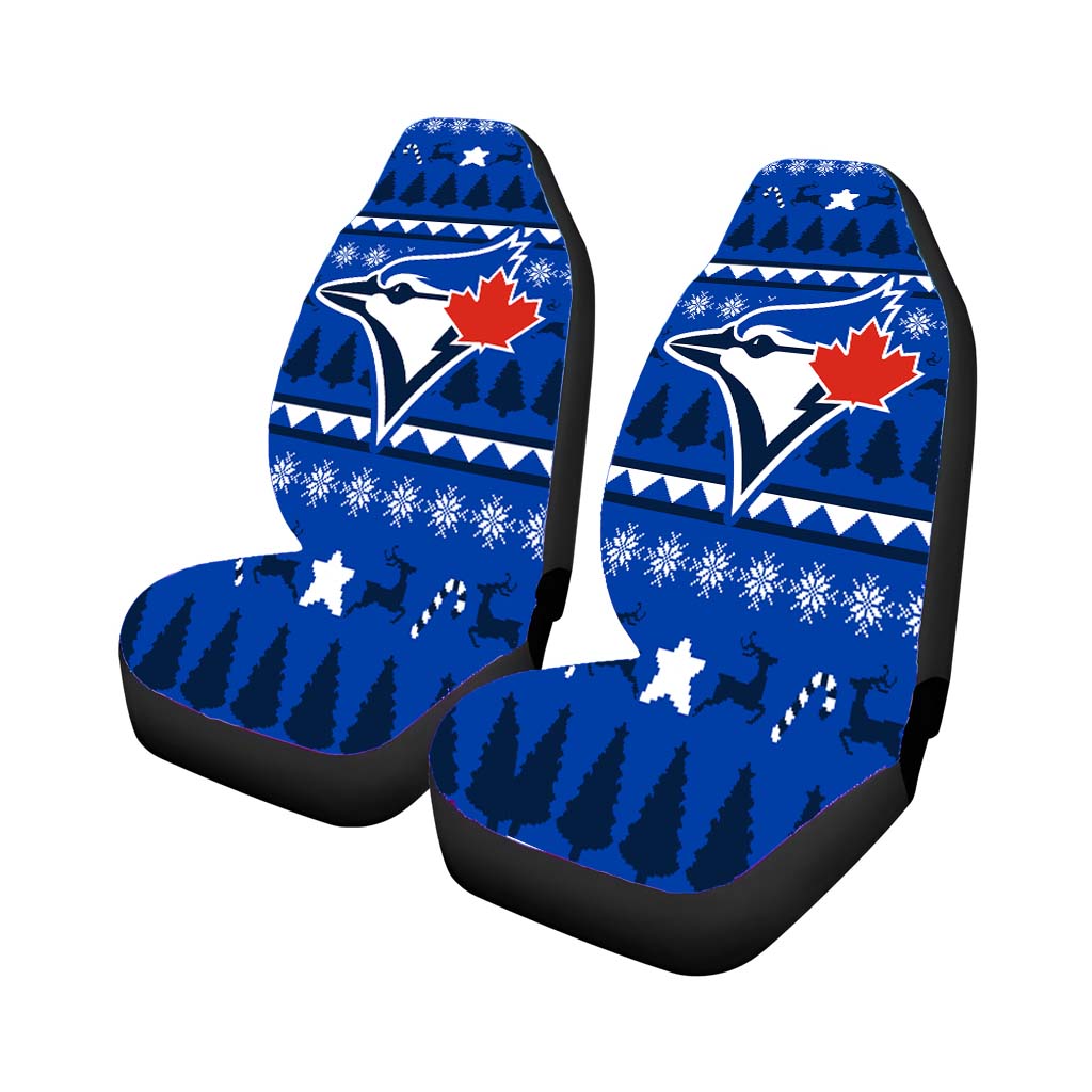 Blue Jays Christmas Sweater Car Seat Covers