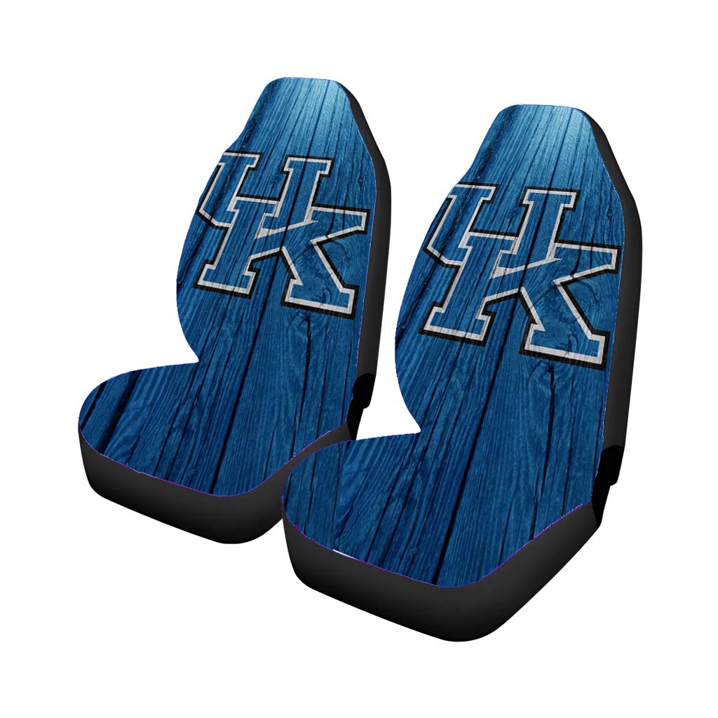 Blue Uk Kentucky Wildcats Wood Texture Wallpaper Car Seat Covers