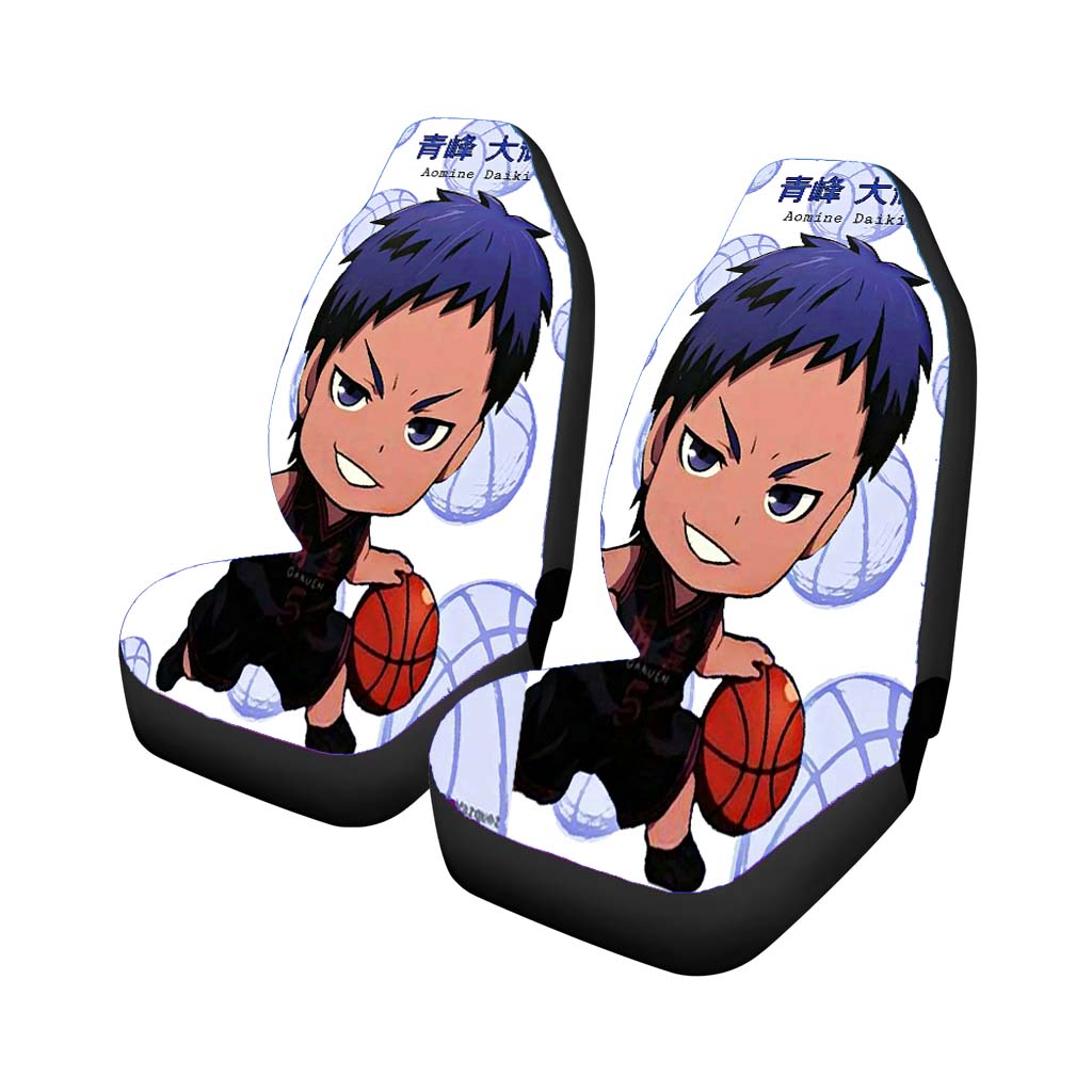 Chibi Dark Blue Aomine Daiki Kuroko No Basket Car Seat Covers