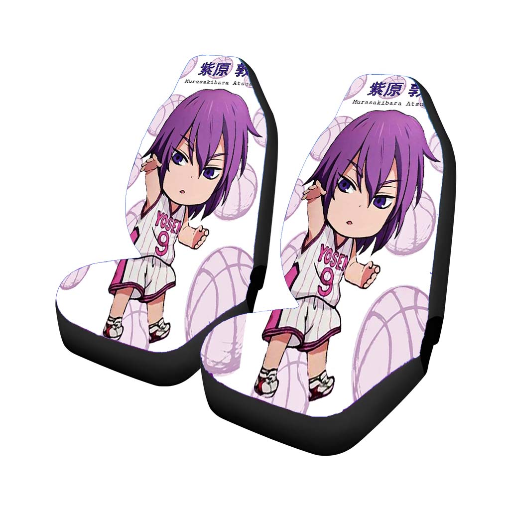 Chibi Purple Murasakibara Atsushi Kuroko No Basket Car Seat Covers
