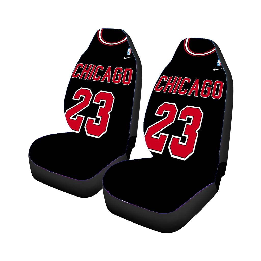 Chicago Bulls Jersey Uniform Basketball Number 23 Car Seat Covers