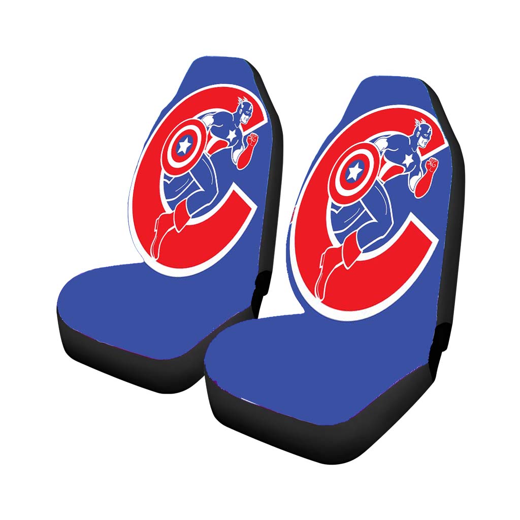 Chicago Cubs Captain America Car Seat Covers