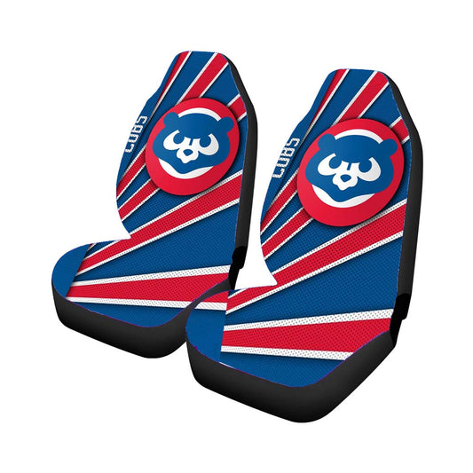 Chicago Cubs Texturing Car Seat Covers