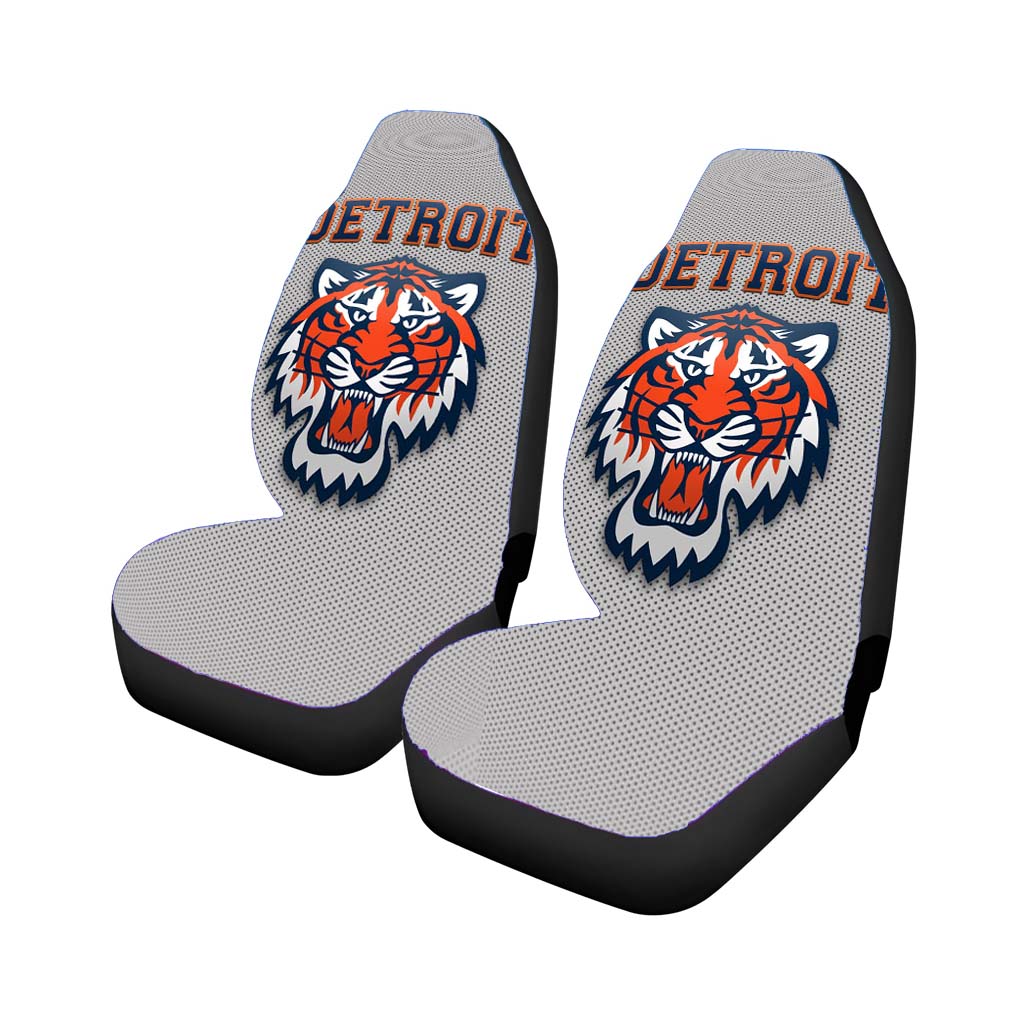 Detroid Tigers Texture Style Car Seat Covers