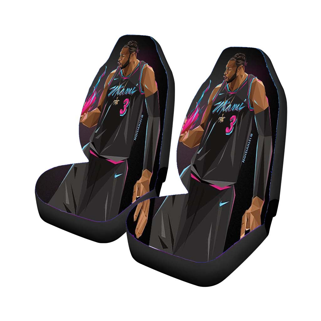 Dwyane Wade Miami Heat Art Car Seat Covers