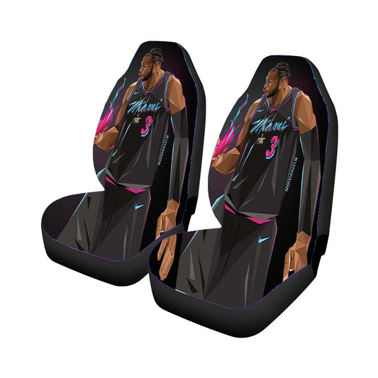 Dwyane Wade Miami Heat Art Car Seat Covers