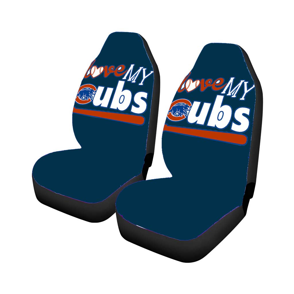 Love My Chicago Cubs Car Seat Covers
