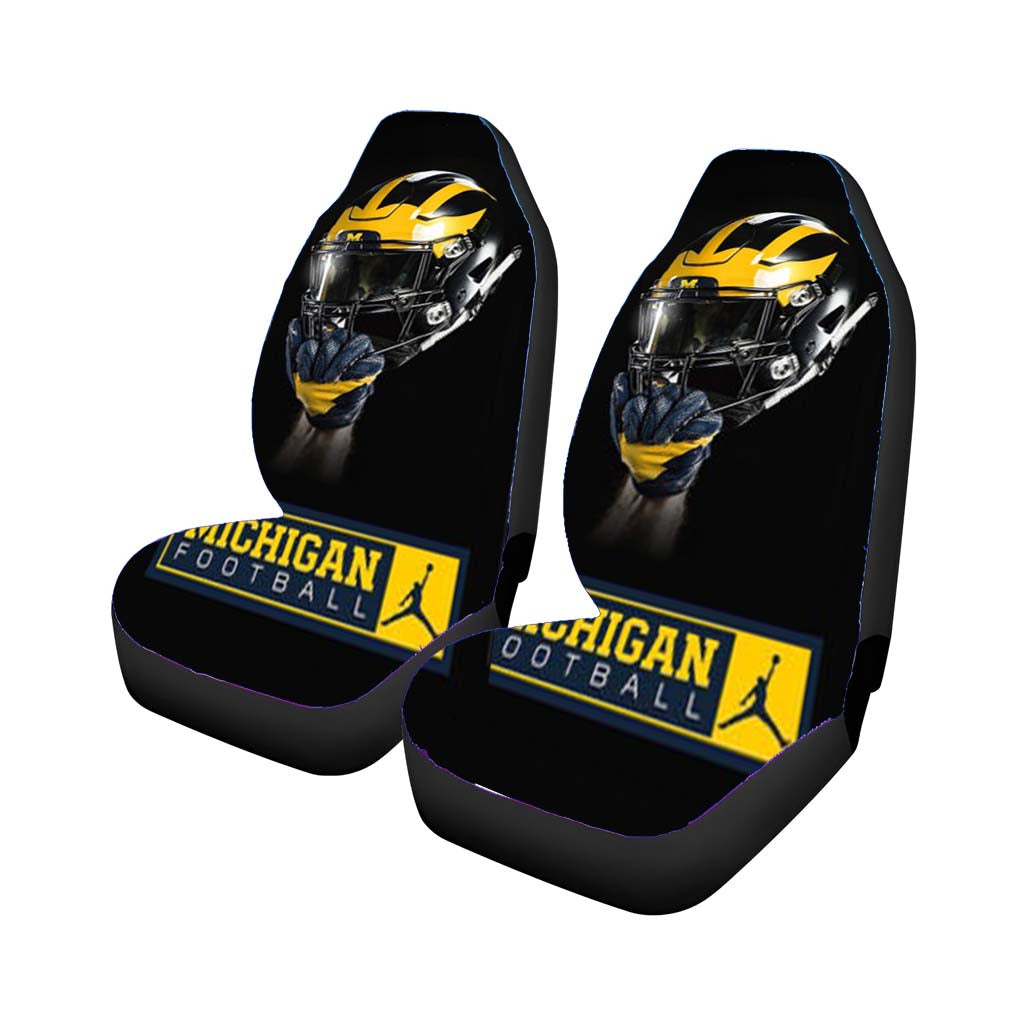 Michigan Wolverines Helmet_Magic Car Seat Covers
