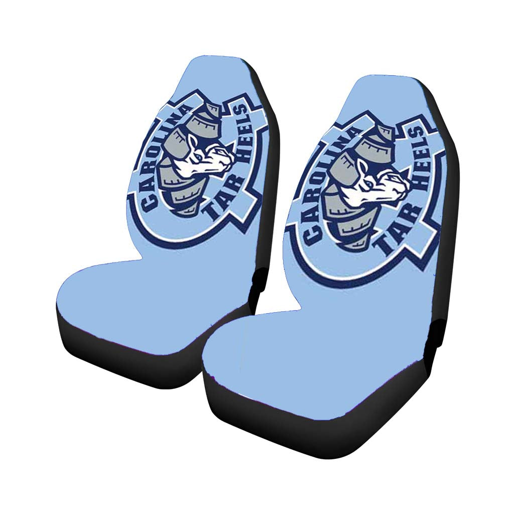 Nc Tarheels Logo On Blue Car Seat Covers