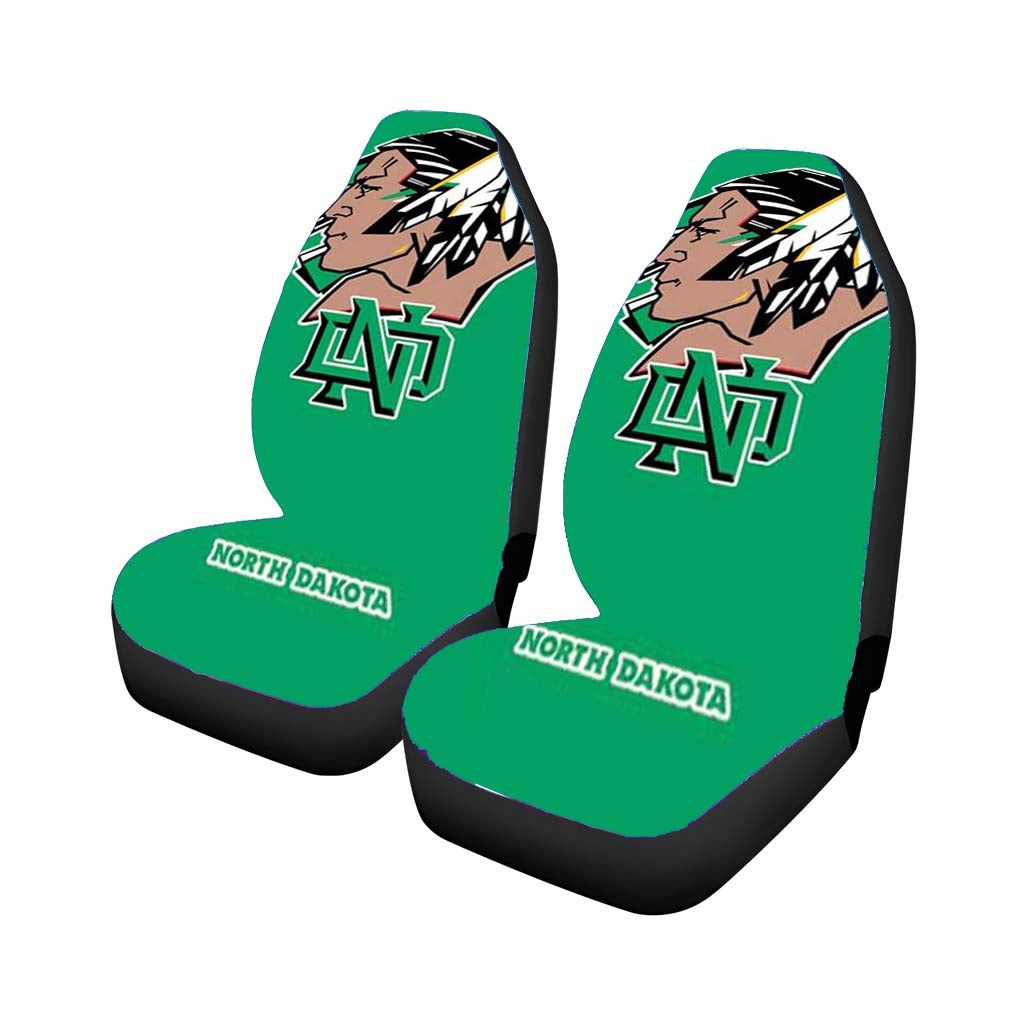 North Dakota Sioux Big Logo Green Bkg Car Seat Covers