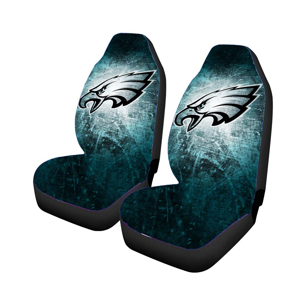 Philadelphia Eagles Grunge Texture Wallpaper Car Seat Covers