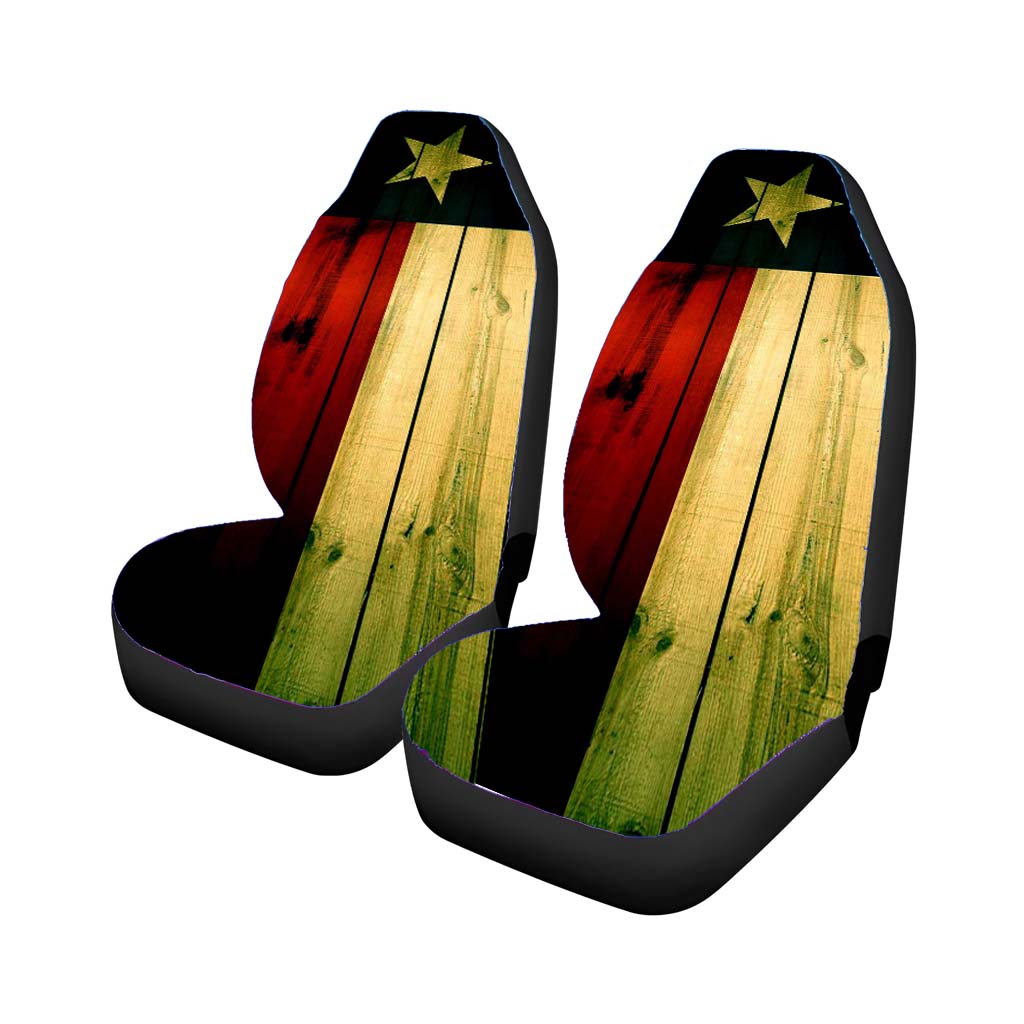 Texas Flag Wood Car Seat Covers