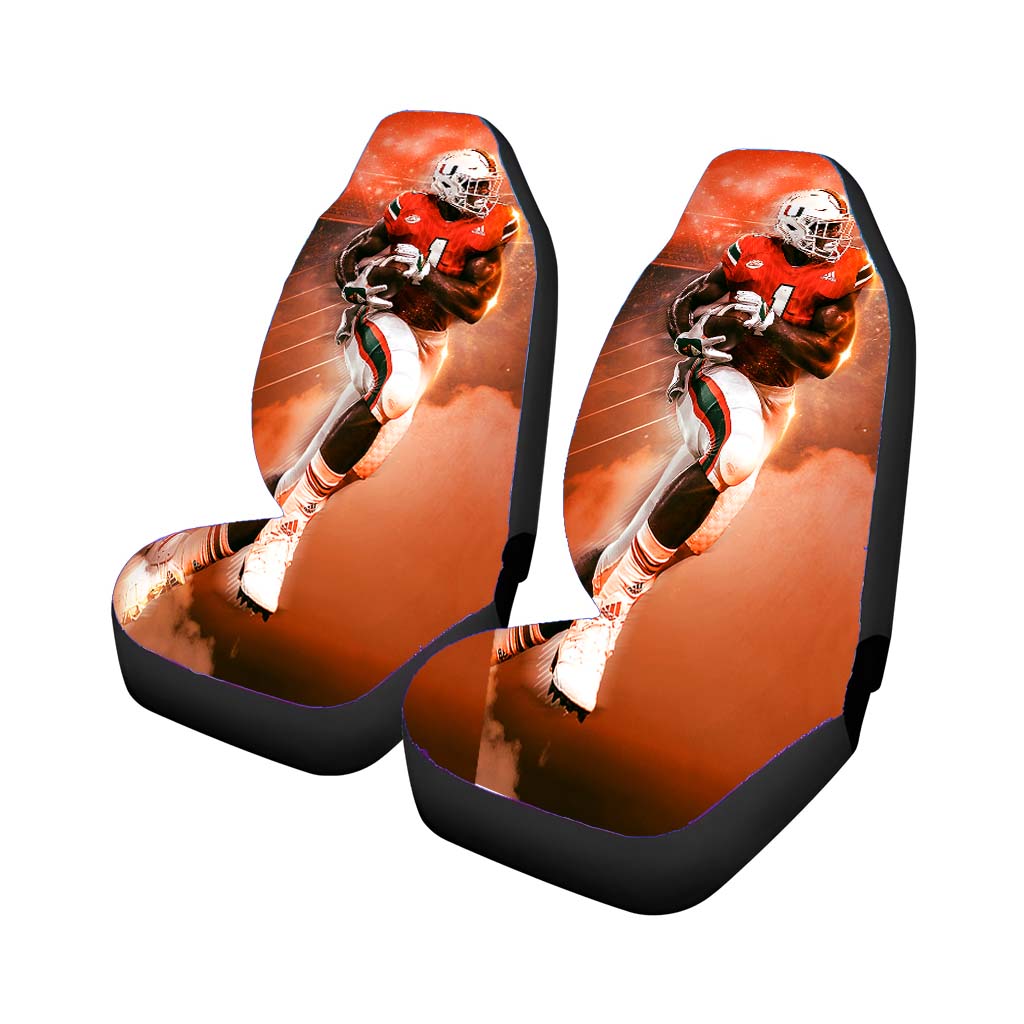 University Of Miami Football Car Seat Covers