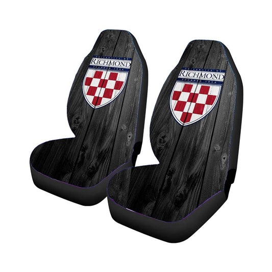 University Of Richmond Logo Dark Wood Wallpaper Car Seat Covers