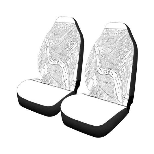 Vintage Map Of Pittsburgh Pa (1885) Car Seat Covers