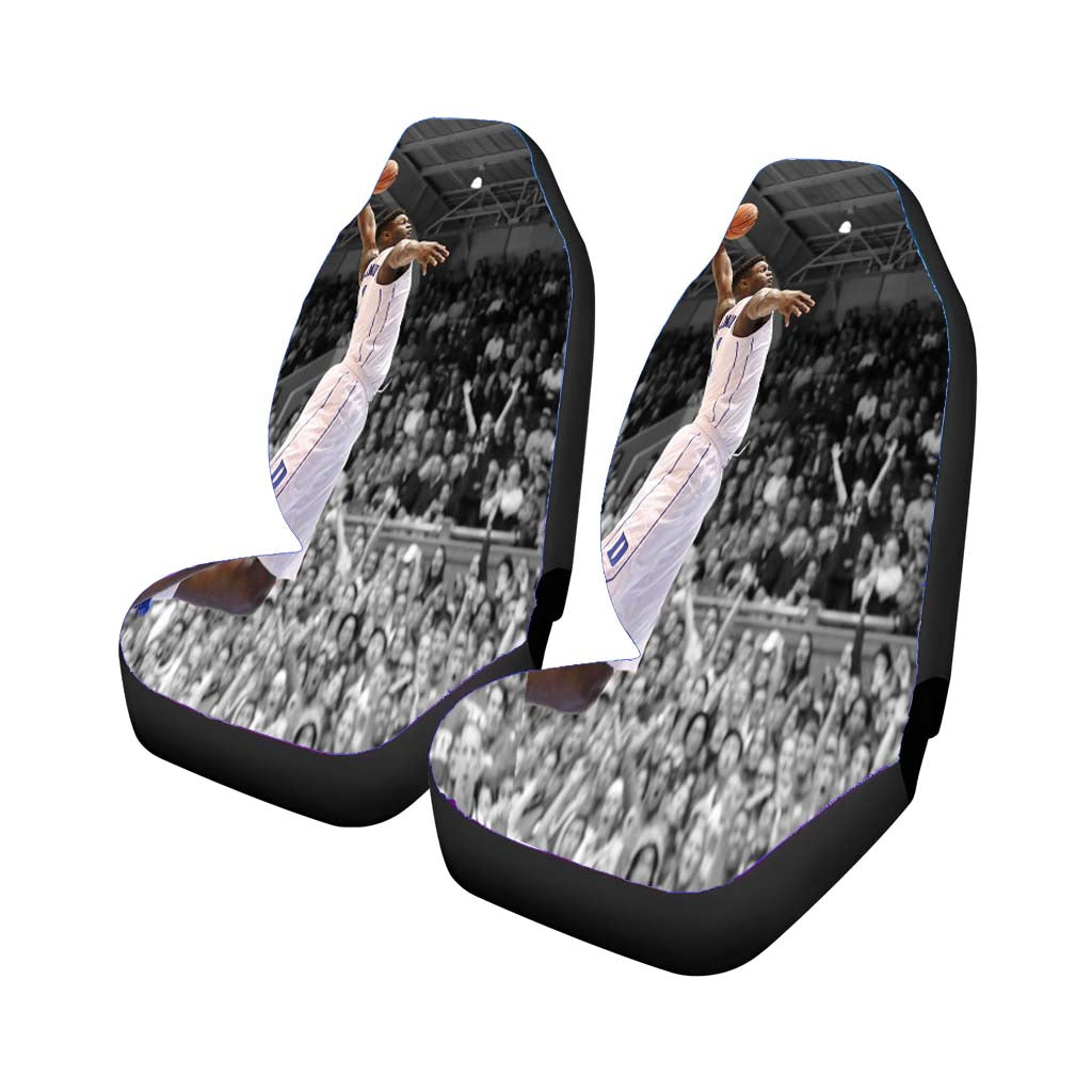 Zion Williamson Dunking Slam Dunk Duke Car Seat Covers