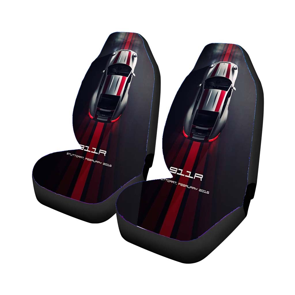 911R White Porsche Universal Fit Stylish & Comfortable Car Seat Covers