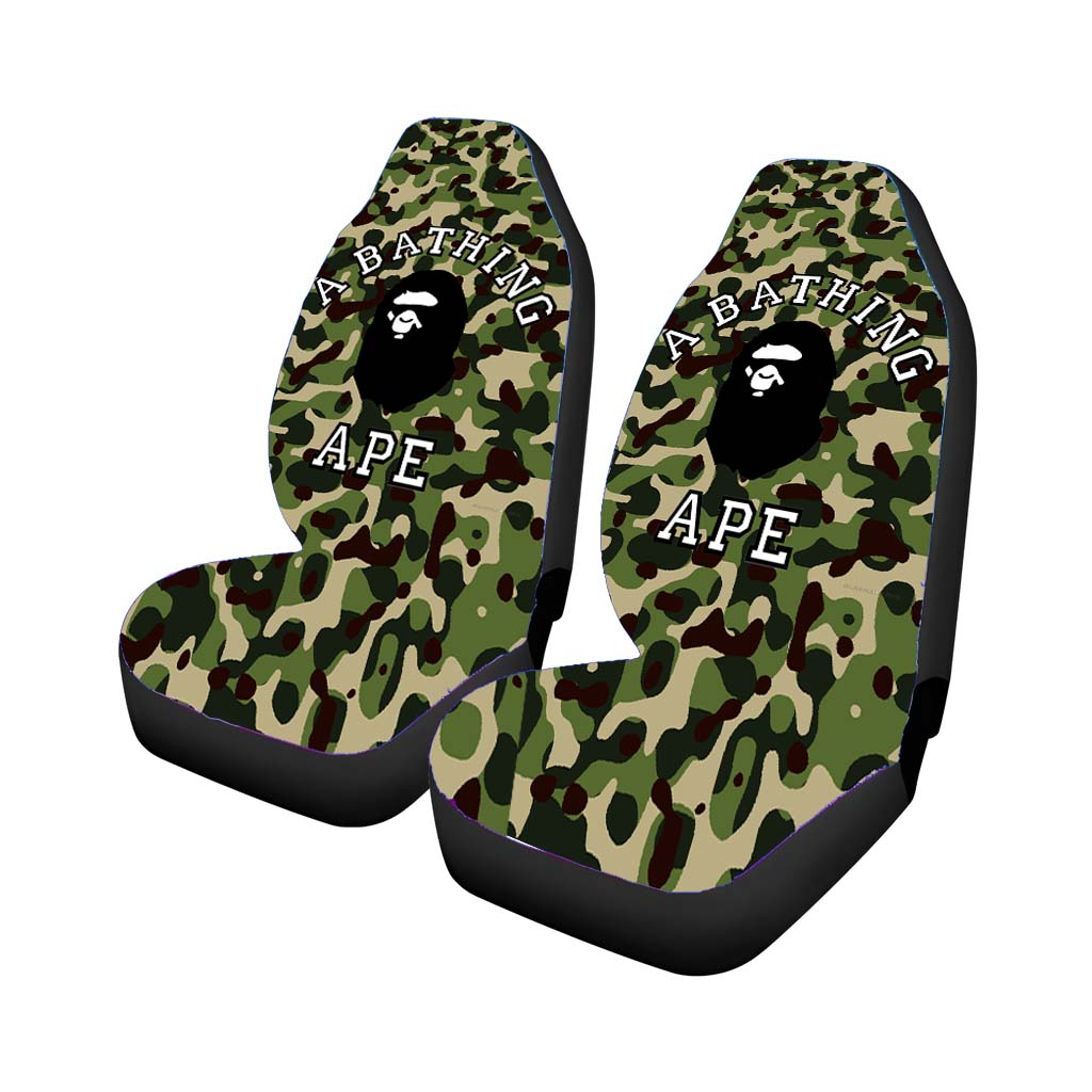 A Bathing Ape Grey Universal Fit Stylish & Comfortable Car Seat Covers