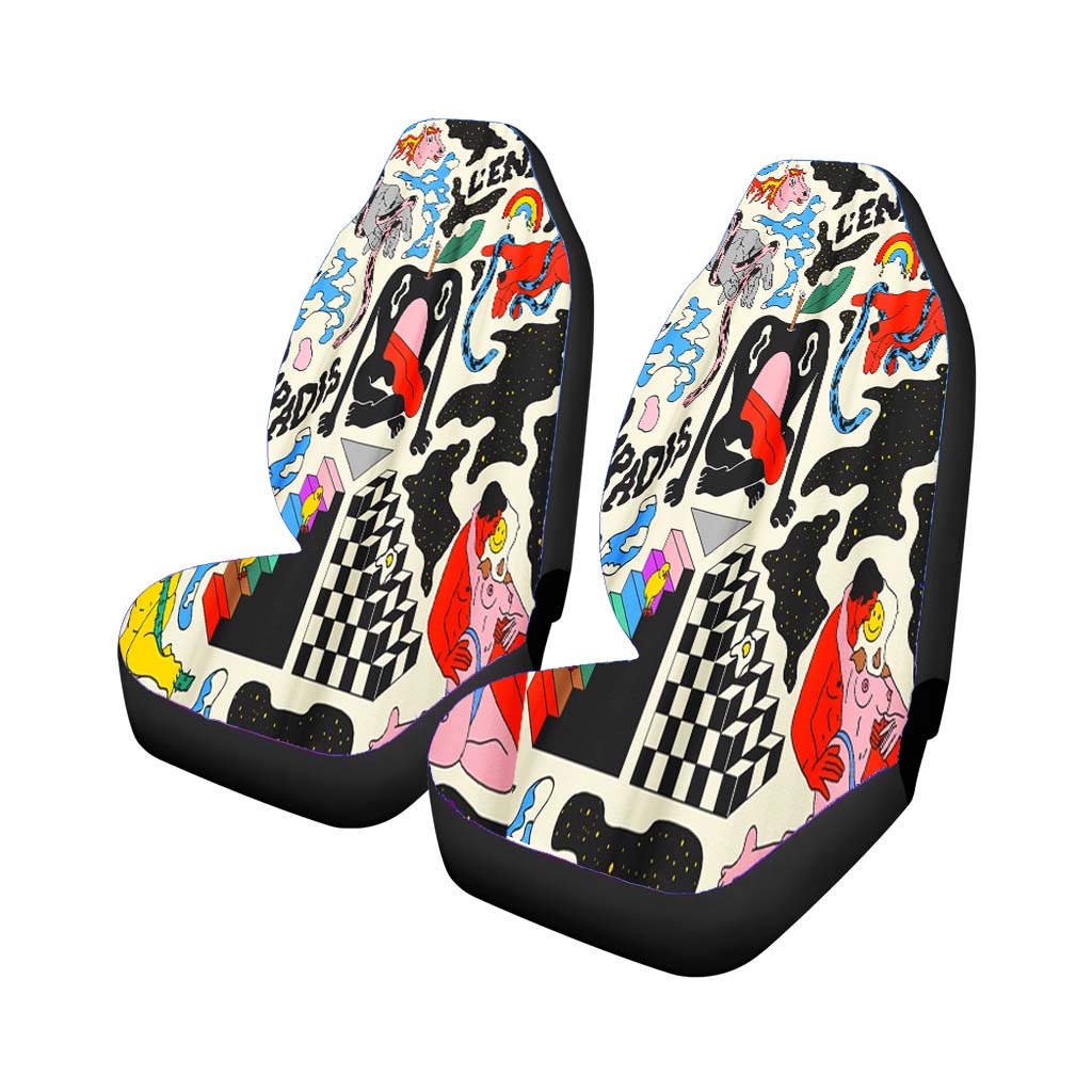 Abstract Cactus Universal Fit Stylish & Comfortable Car Seat Covers