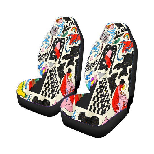 Abstract Cactus Universal Fit Stylish & Comfortable Car Seat Covers