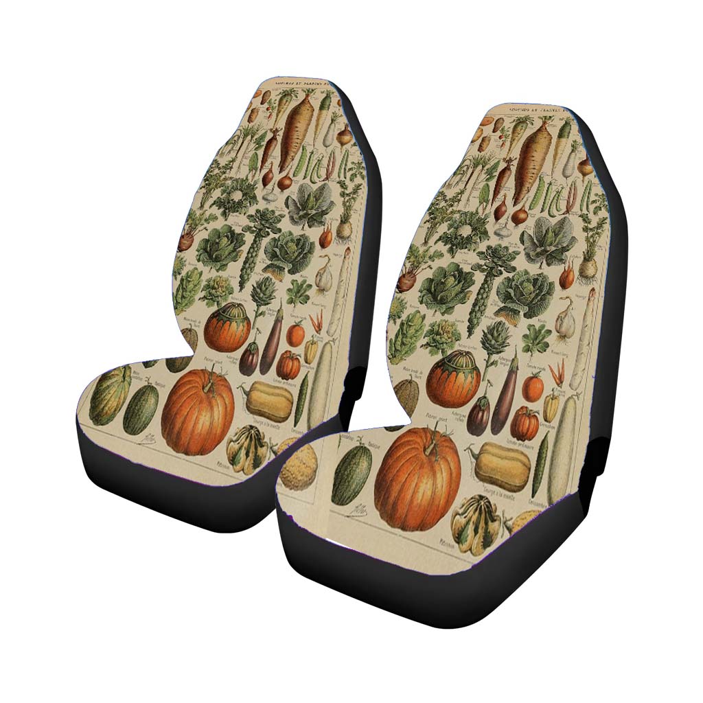Adolphe Millot'S Vegetables Universal Fit Stylish & Comfortable Car Seat Covers