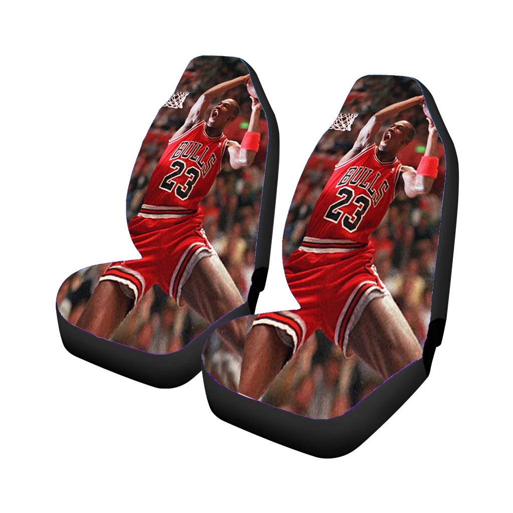 Air Jordan Black Red Sole Car Seat Covers