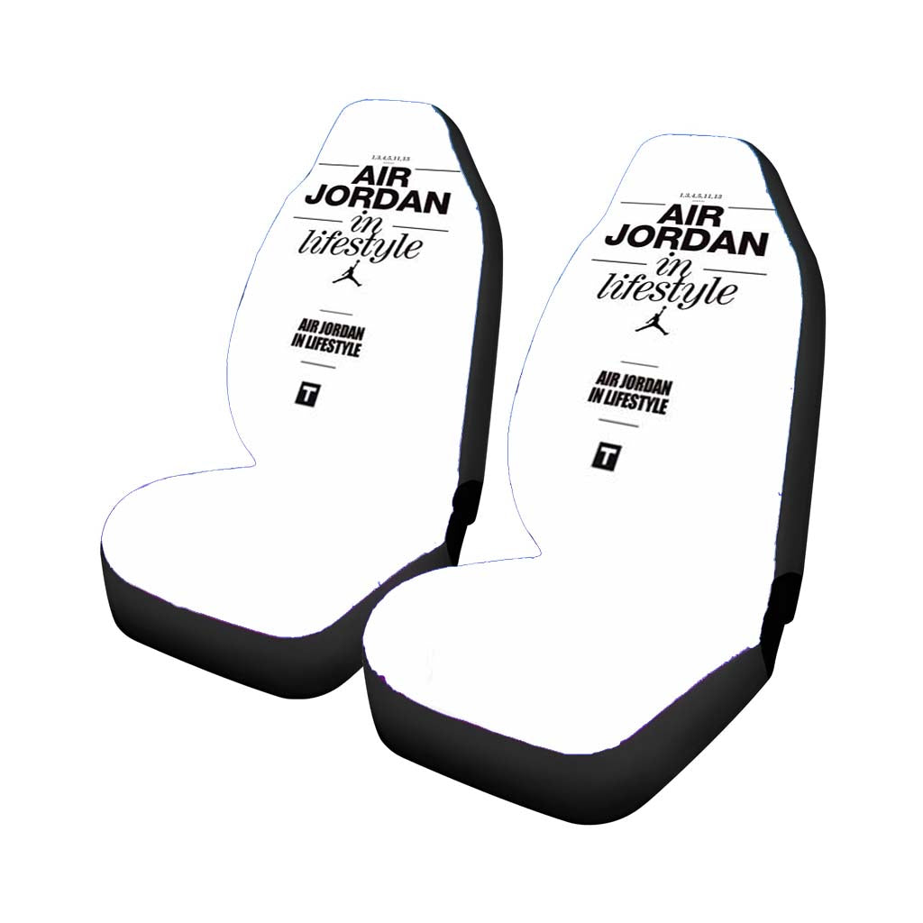 Air Jordan Logo In Sky Car Seat Covers