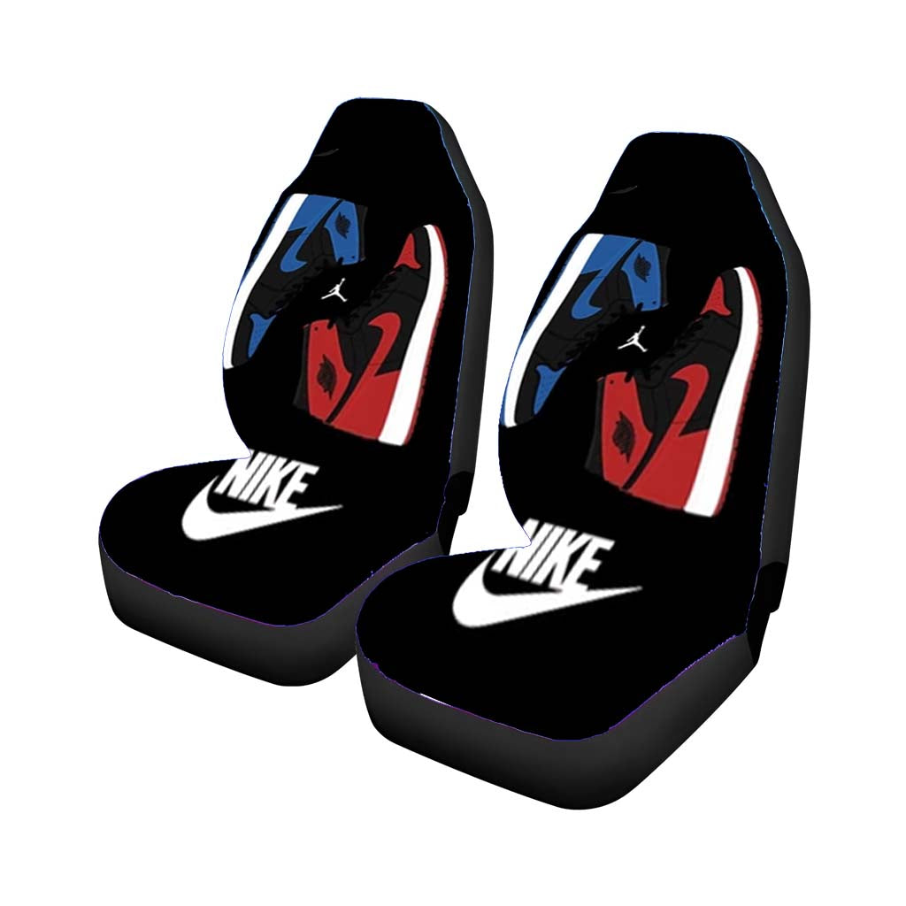 Air Jordan Steel Texture Logo Car Seat Covers