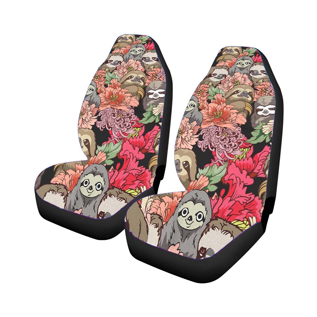 Because Sloths Pattern Car Seat Covers