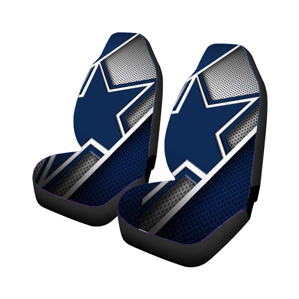 Fiber Blue Star Dallas  Car Seat Covers