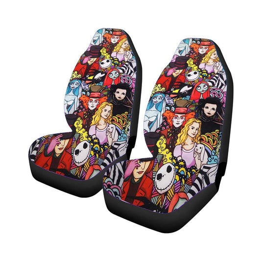 Halloween Johny Depp Pattern Cartoon Car Seat Covers