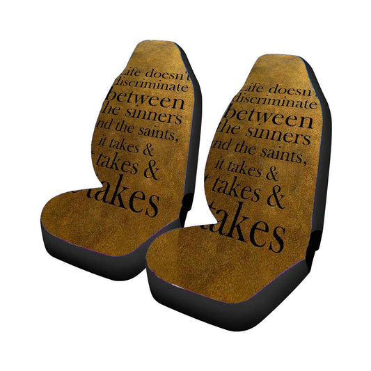 Hamilton Lyrics Universal Fit Stylish & Comfortable Car Seat Covers