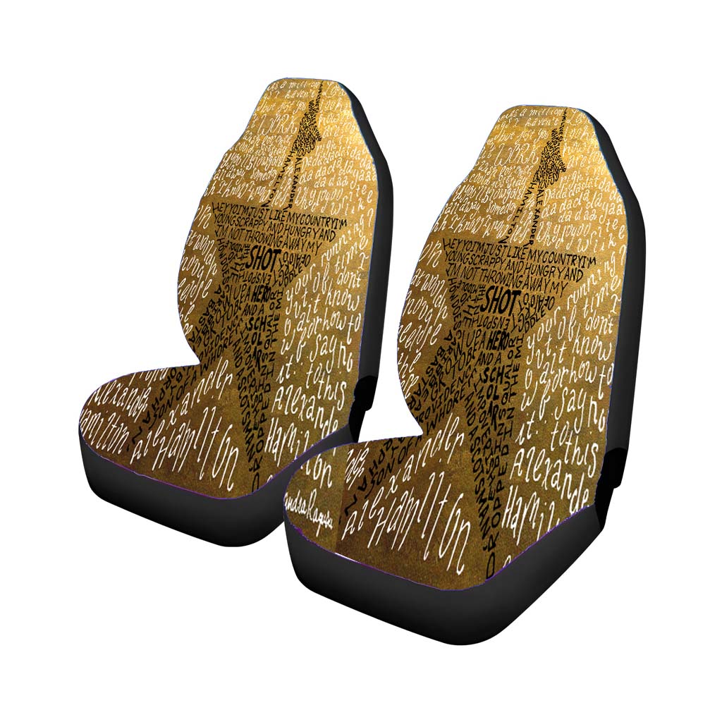 Hamilton The Revolution Book Cover Universal Fit Stylish & Comfortable Car Seat Covers