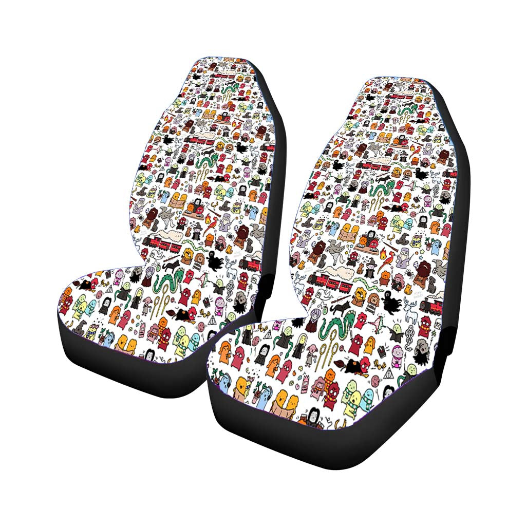 Harry Potter Pattern Wallpaper Universal Fit Stylish & Comfortable Car Seat Covers